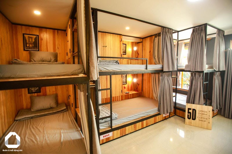 5D Upper Dorm – Shared Room theo phong cách vintage và ấm cúng